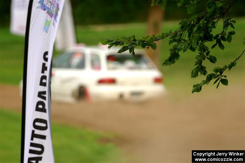 Aidan Hicks / John Hicks Subaru Impreza Wagon on SS1, Soo Pass.