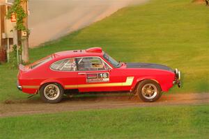 Mike Hurst / Randall Short Ford Capri on SS1, Soo Pass.