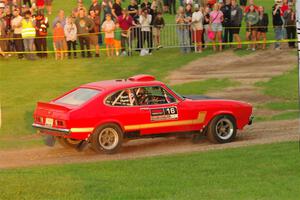 Mike Hurst / Randall Short Ford Capri on SS1, Soo Pass.