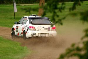 Scott Crouch / Ryan Scott Subaru WRX on SS1, Soo Pass.