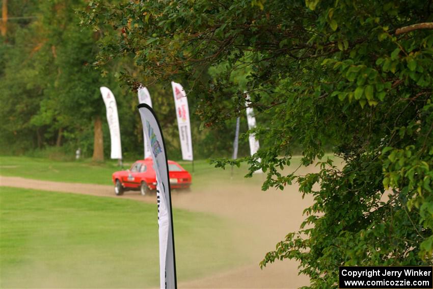 Mike Hurst / Randall Short Ford Capri on SS1, Soo Pass.