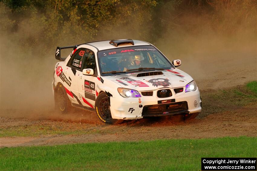 Scott Crouch / Ryan Scott Subaru WRX on SS1, Soo Pass.