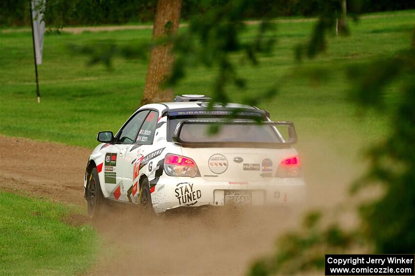 Scott Crouch / Ryan Scott Subaru WRX on SS1, Soo Pass.