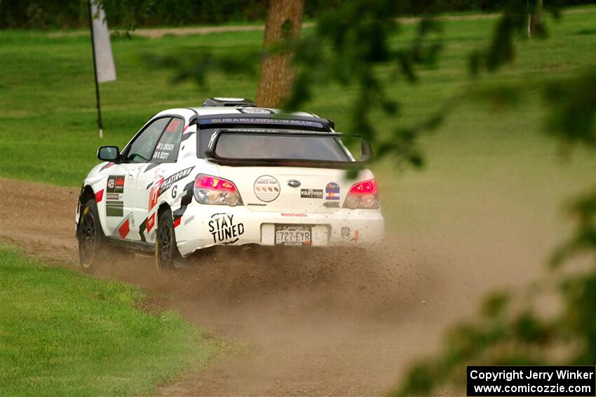 Scott Crouch / Ryan Scott Subaru WRX on SS1, Soo Pass.