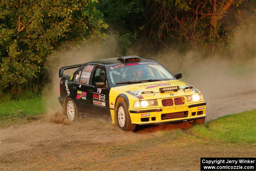 Matt Nykanen / Lars Anderson BMW 328i on SS1, Soo Pass.