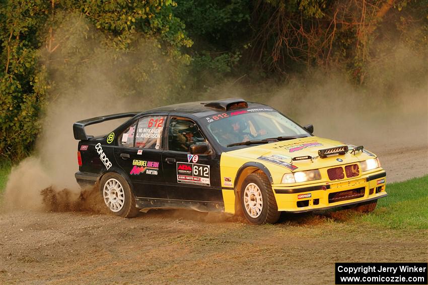 Matt Nykanen / Lars Anderson BMW 328i on SS1, Soo Pass.