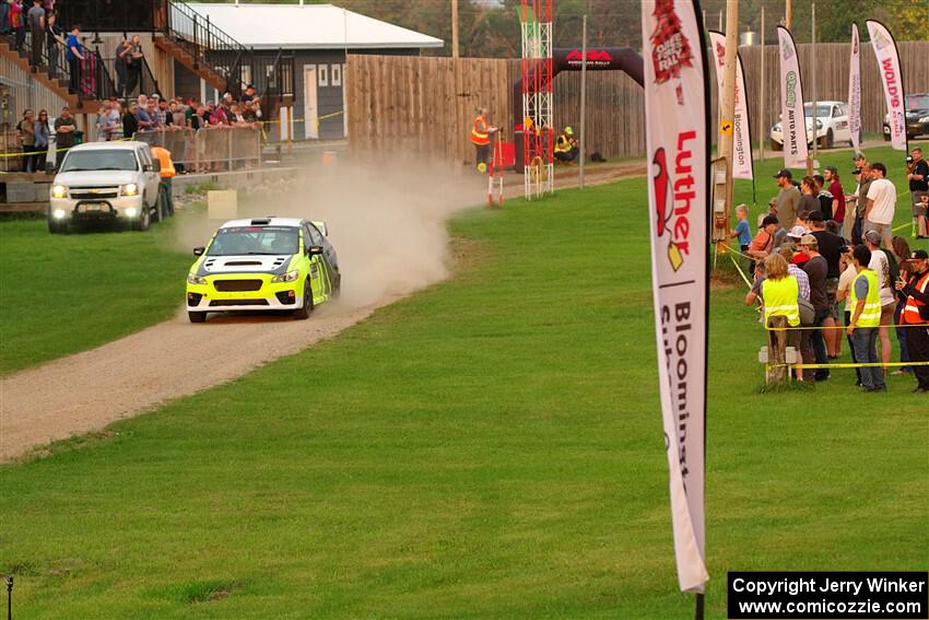 Tim Rooney / Claudia Barbera-Pullen Subaru WRX STi on SS1, Soo Pass.