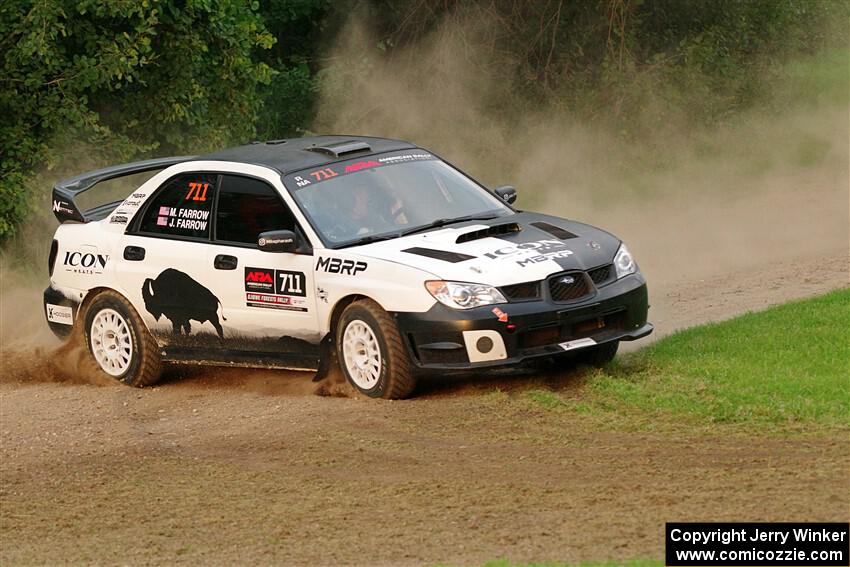 John Farrow / Michael Farrow Subaru WRX on SS1, Soo Pass.