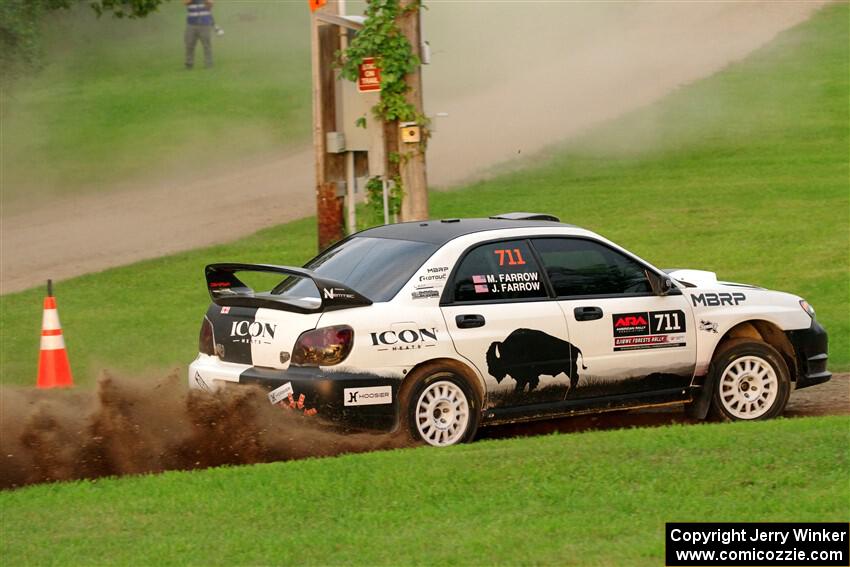 John Farrow / Michael Farrow Subaru WRX on SS1, Soo Pass.