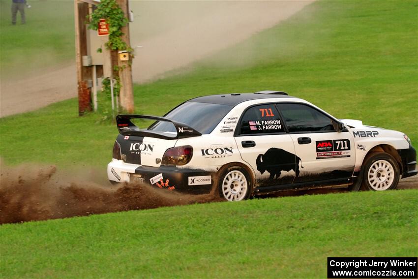 John Farrow / Michael Farrow Subaru WRX on SS1, Soo Pass.