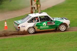 Seamus Burke / Gary McElhinney Ford Escort Mk II on SS1, Soo Pass.