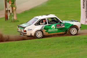 Seamus Burke / Gary McElhinney Ford Escort Mk II on SS1, Soo Pass.