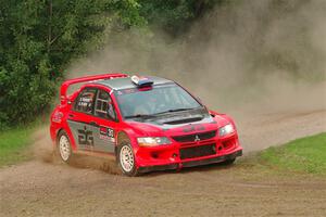 George Plsek / Danny Persein Mitsubishi Lancer WRC on SS1, Soo Pass.