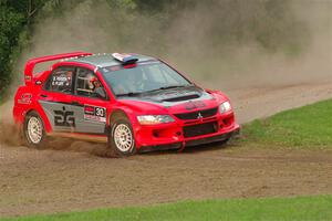 George Plsek / Danny Persein Mitsubishi Lancer WRC on SS1, Soo Pass.