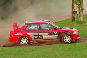 George Plsek / Danny Persein Mitsubishi Lancer WRC on SS1, Soo Pass.