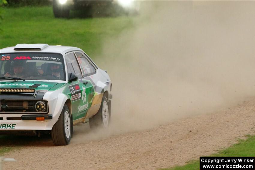 Seamus Burke / Gary McElhinney Ford Escort Mk II on SS1, Soo Pass.