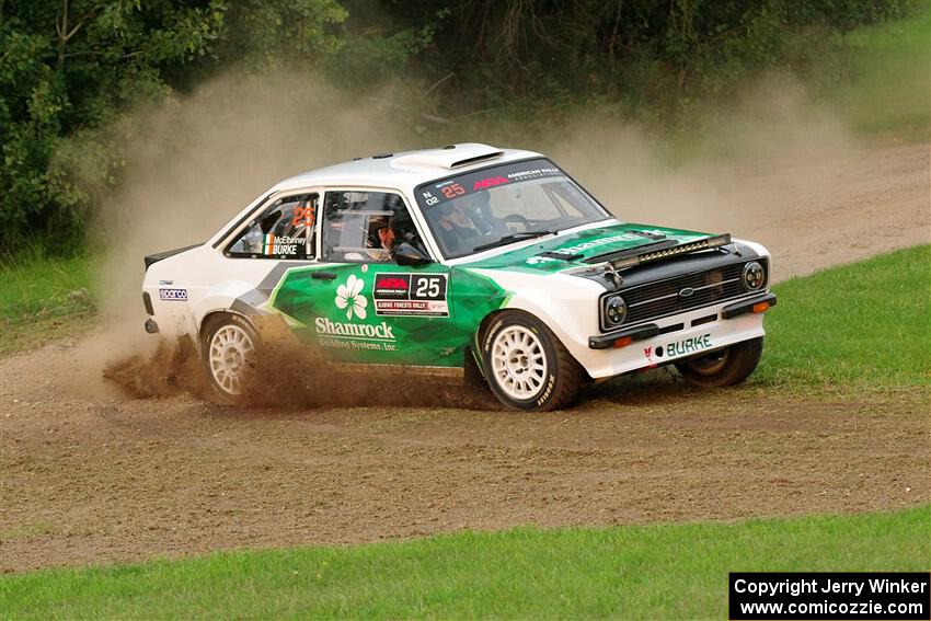 Seamus Burke / Gary McElhinney Ford Escort Mk II on SS1, Soo Pass.