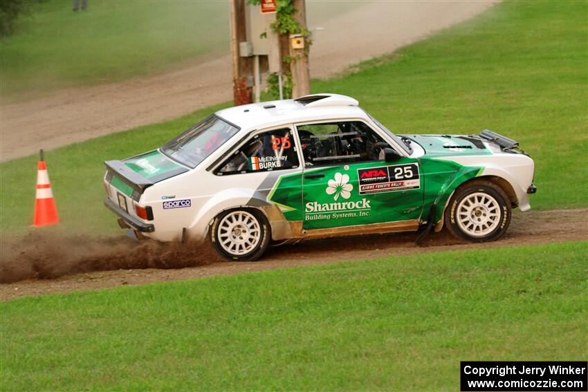 Seamus Burke / Gary McElhinney Ford Escort Mk II on SS1, Soo Pass.