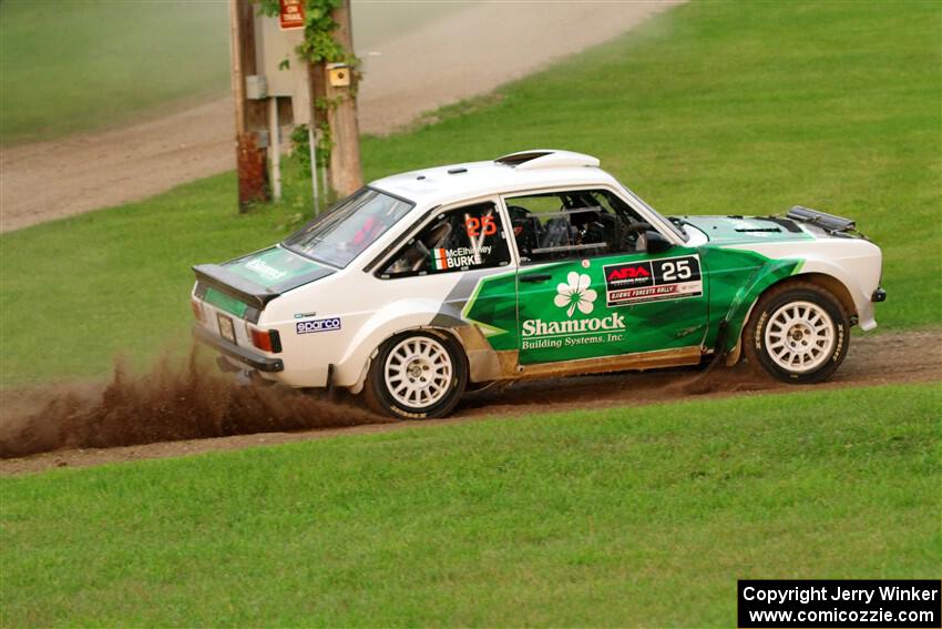 Seamus Burke / Gary McElhinney Ford Escort Mk II on SS1, Soo Pass.