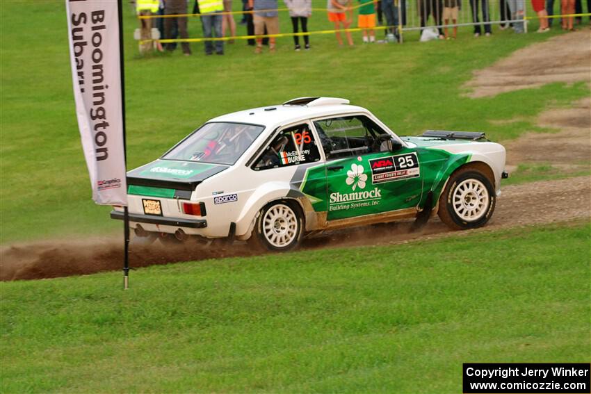 Seamus Burke / Gary McElhinney Ford Escort Mk II on SS1, Soo Pass.