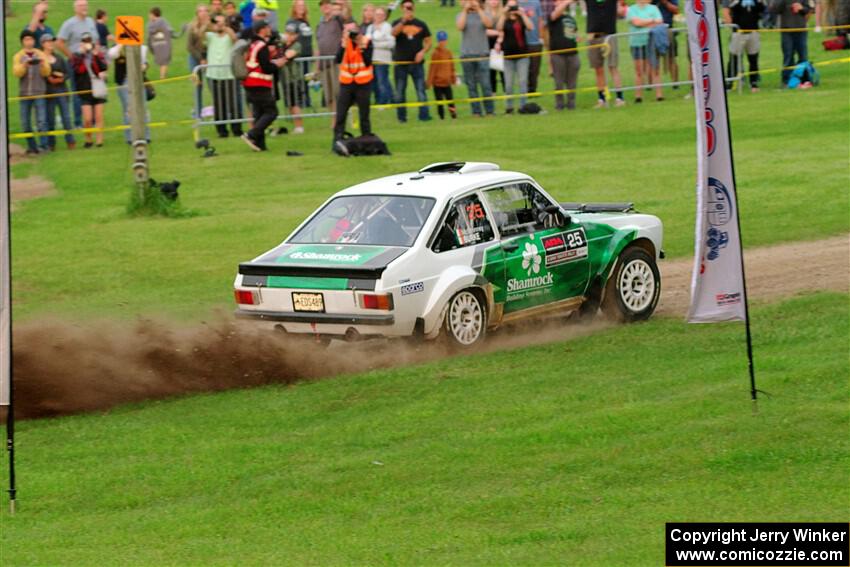 Seamus Burke / Gary McElhinney Ford Escort Mk II on SS1, Soo Pass.