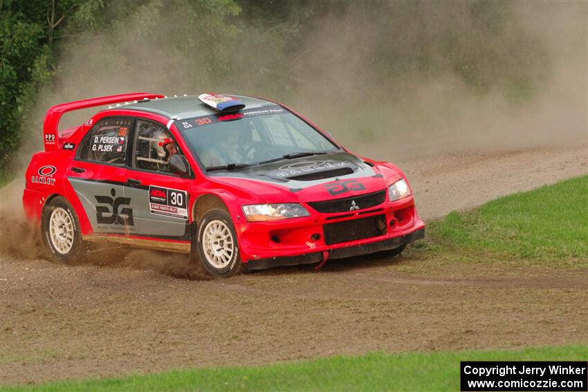 George Plsek / Danny Persein Mitsubishi Lancer WRC on SS1, Soo Pass.