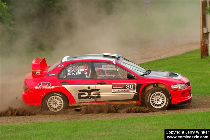 George Plsek / Danny Persein Mitsubishi Lancer WRC on SS1, Soo Pass.