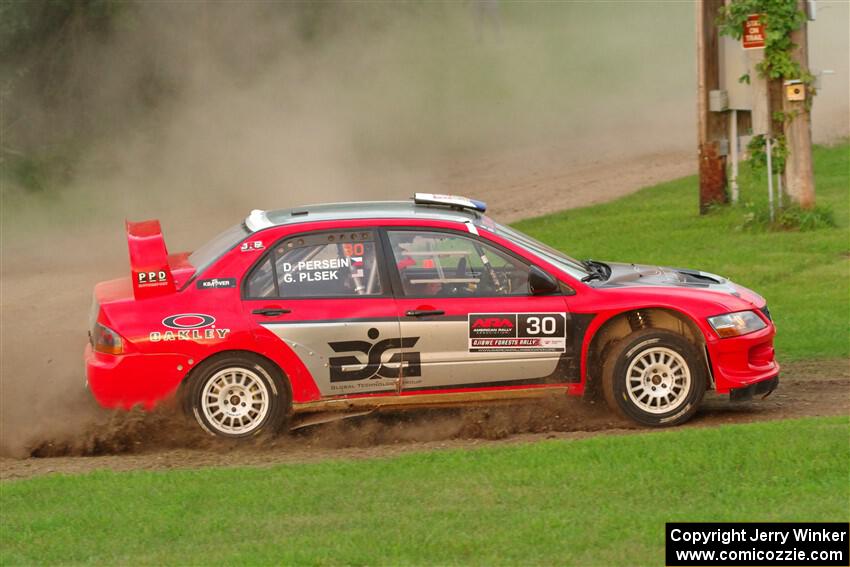 George Plsek / Danny Persein Mitsubishi Lancer WRC on SS1, Soo Pass.