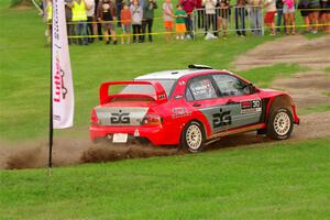 George Plsek / Danny Persein Mitsubishi Lancer WRC on SS1, Soo Pass.