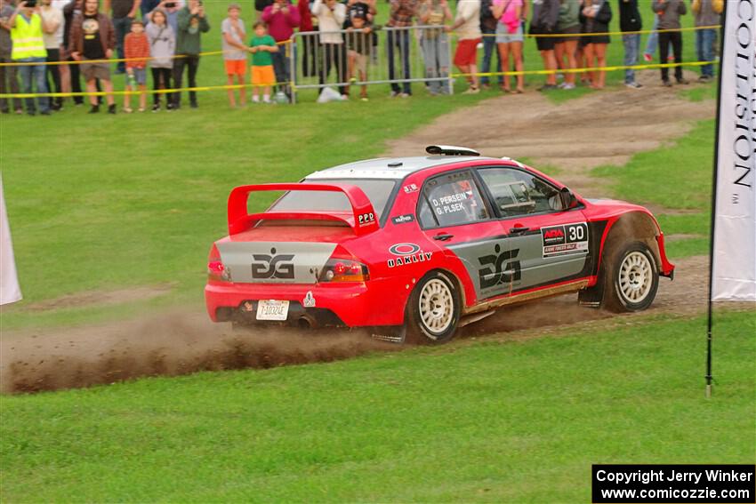 George Plsek / Danny Persein Mitsubishi Lancer WRC on SS1, Soo Pass.