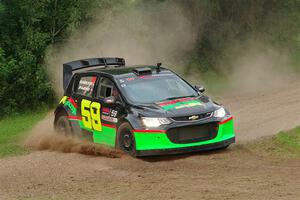 Pat Moro / Ole Holter Chevy Sonic LS on SS1, Soo Pass.