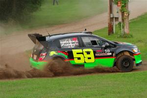 Pat Moro / Ole Holter Chevy Sonic LS on SS1, Soo Pass.