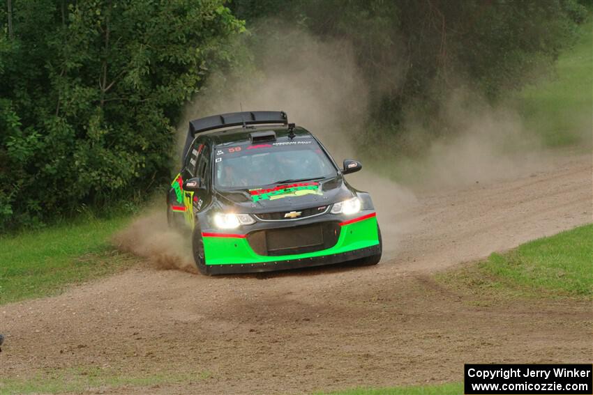 Pat Moro / Ole Holter Chevy Sonic LS on SS1, Soo Pass.