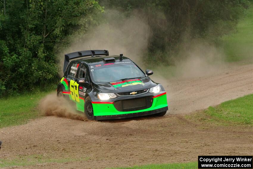 Pat Moro / Ole Holter Chevy Sonic LS on SS1, Soo Pass.