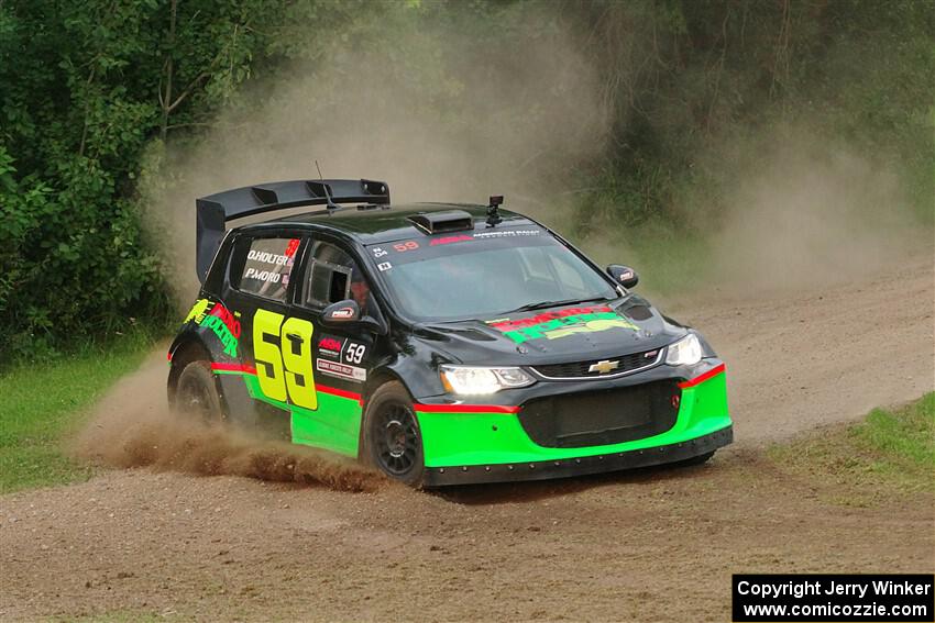 Pat Moro / Ole Holter Chevy Sonic LS on SS1, Soo Pass.