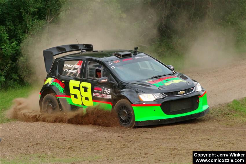 Pat Moro / Ole Holter Chevy Sonic LS on SS1, Soo Pass.