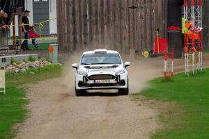 Javier Olivares / K.J. Miller Ford Fiesta Rally3 on SS1, Soo Pass.