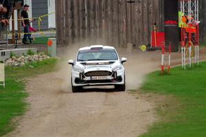 Javier Olivares / K.J. Miller Ford Fiesta Rally3 on SS1, Soo Pass.