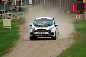 Javier Olivares / K.J. Miller Ford Fiesta Rally3 on SS1, Soo Pass.