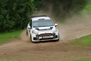 Javier Olivares / K.J. Miller Ford Fiesta Rally3 on SS1, Soo Pass.