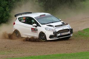 Javier Olivares / K.J. Miller Ford Fiesta Rally3 on SS1, Soo Pass.