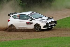 Javier Olivares / K.J. Miller Ford Fiesta Rally3 on SS1, Soo Pass.