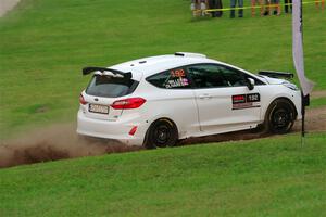 Javier Olivares / K.J. Miller Ford Fiesta Rally3 on SS1, Soo Pass.