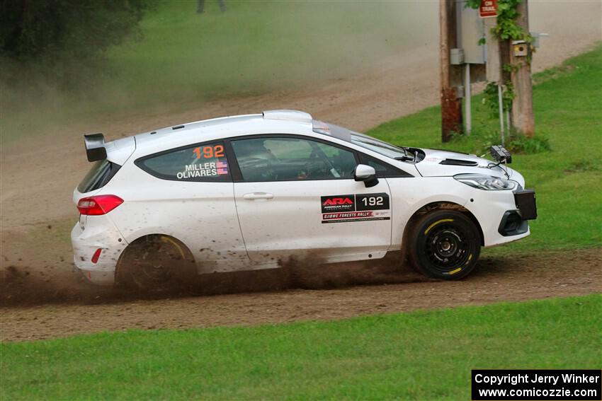 Javier Olivares / K.J. Miller Ford Fiesta Rally3 on SS1, Soo Pass.