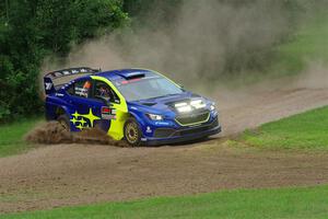 Travis Pastrana / Rhianon Gelsomino Subaru WRX ARA24 on SS1, Soo Pass.