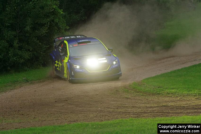 Travis Pastrana / Rhianon Gelsomino Subaru WRX ARA24 on SS1, Soo Pass.