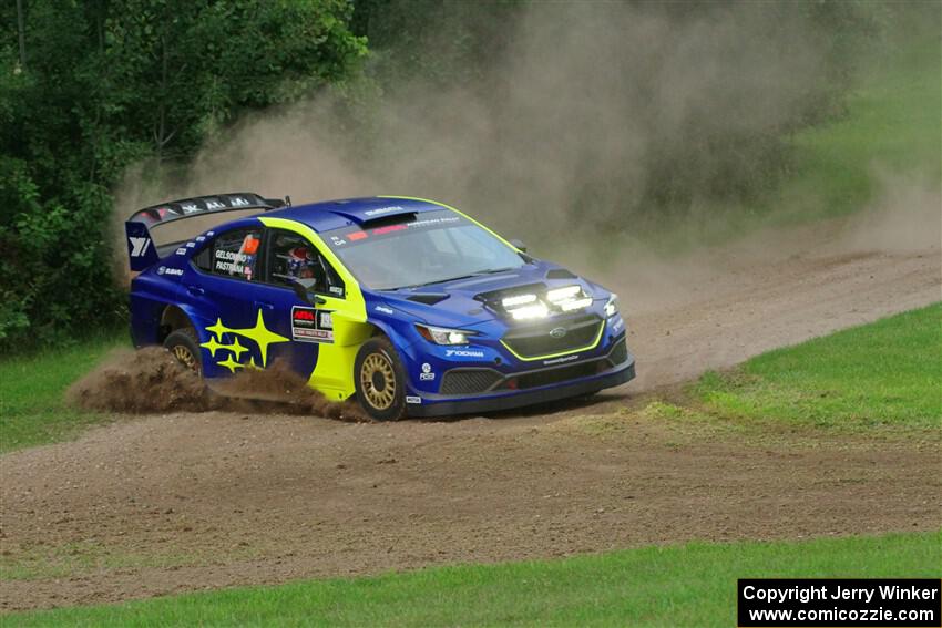 Travis Pastrana / Rhianon Gelsomino Subaru WRX ARA24 on SS1, Soo Pass.