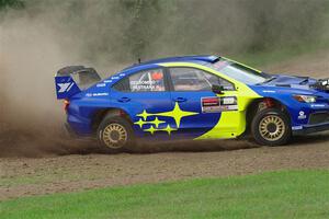 Travis Pastrana / Rhianon Gelsomino Subaru WRX ARA24 on SS1, Soo Pass.