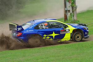 Travis Pastrana / Rhianon Gelsomino Subaru WRX ARA24 on SS1, Soo Pass.