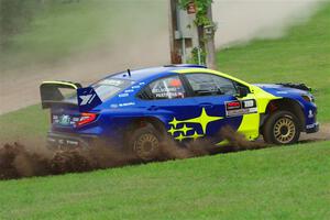 Travis Pastrana / Rhianon Gelsomino Subaru WRX ARA24 on SS1, Soo Pass.